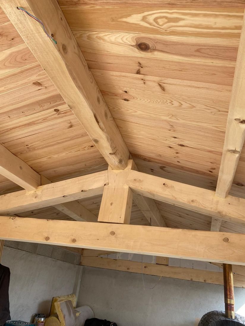 Charpente en bois neuve posée par Robert G Toitures