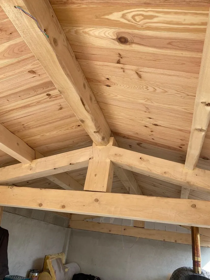 Charpente bois neuve réalisée par Robert G Toitures