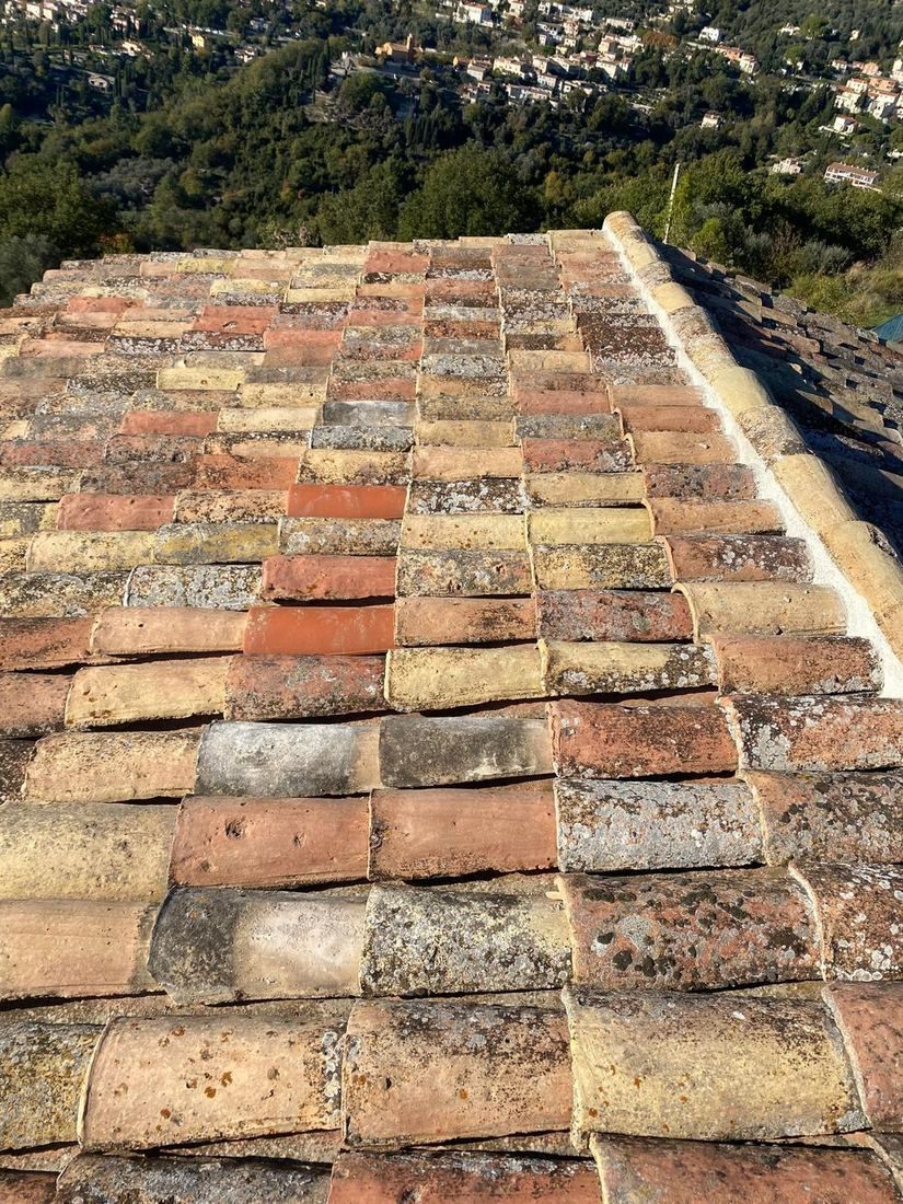 Toiture en tuiles anciennes de caractère